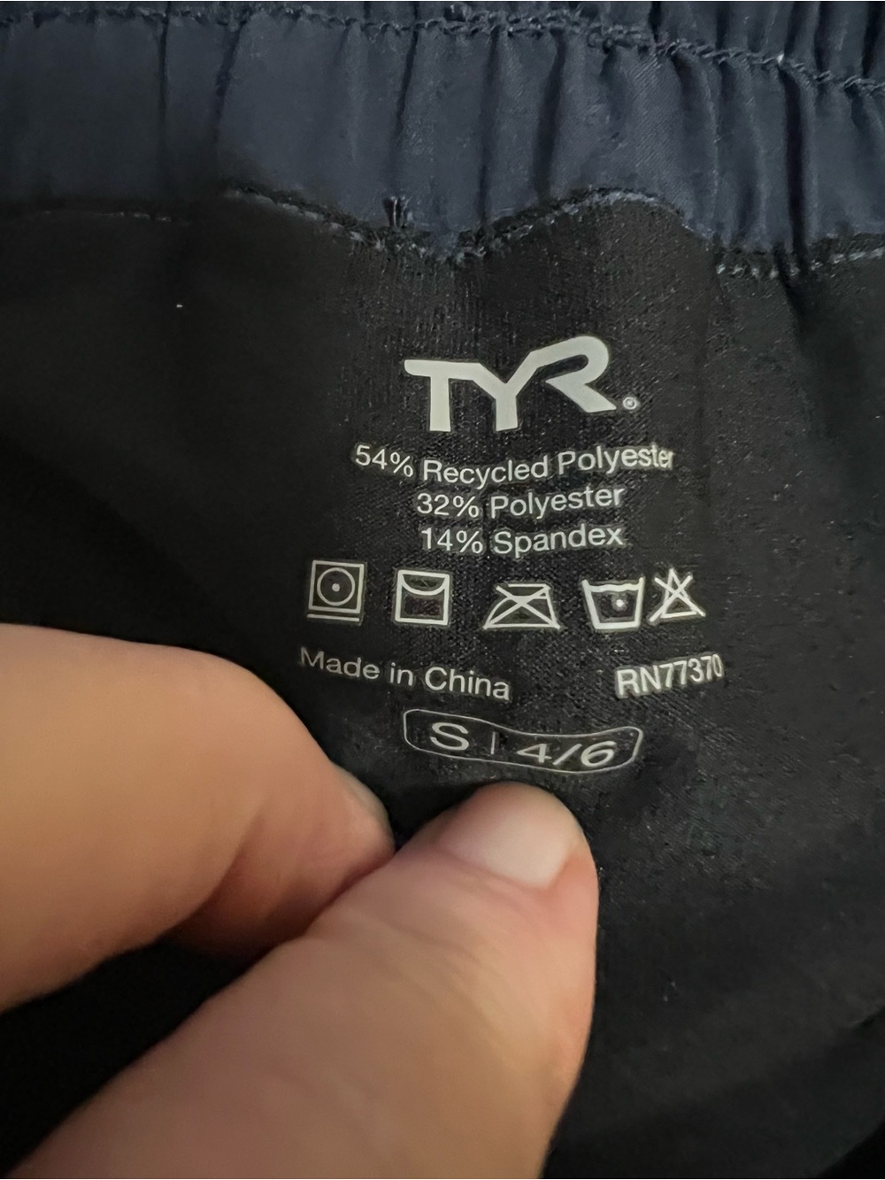 TYR Women’s Navy Athletic Running Shorts - Picture 4 of 4